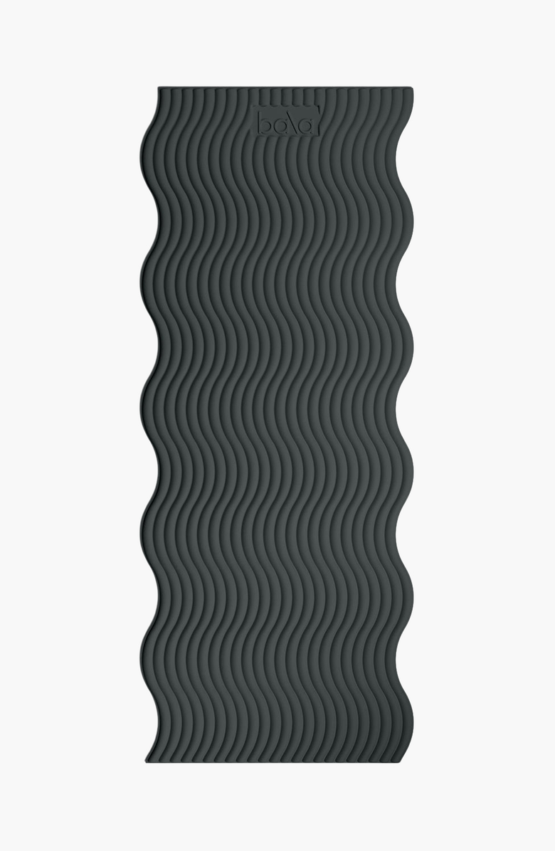 Bala The Plush Mat, Main, color, Charcoal / Wavy