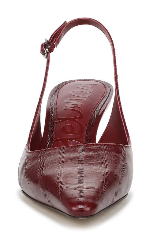 Sam Edelman Bianka Slingback Pump French Merlot Leather