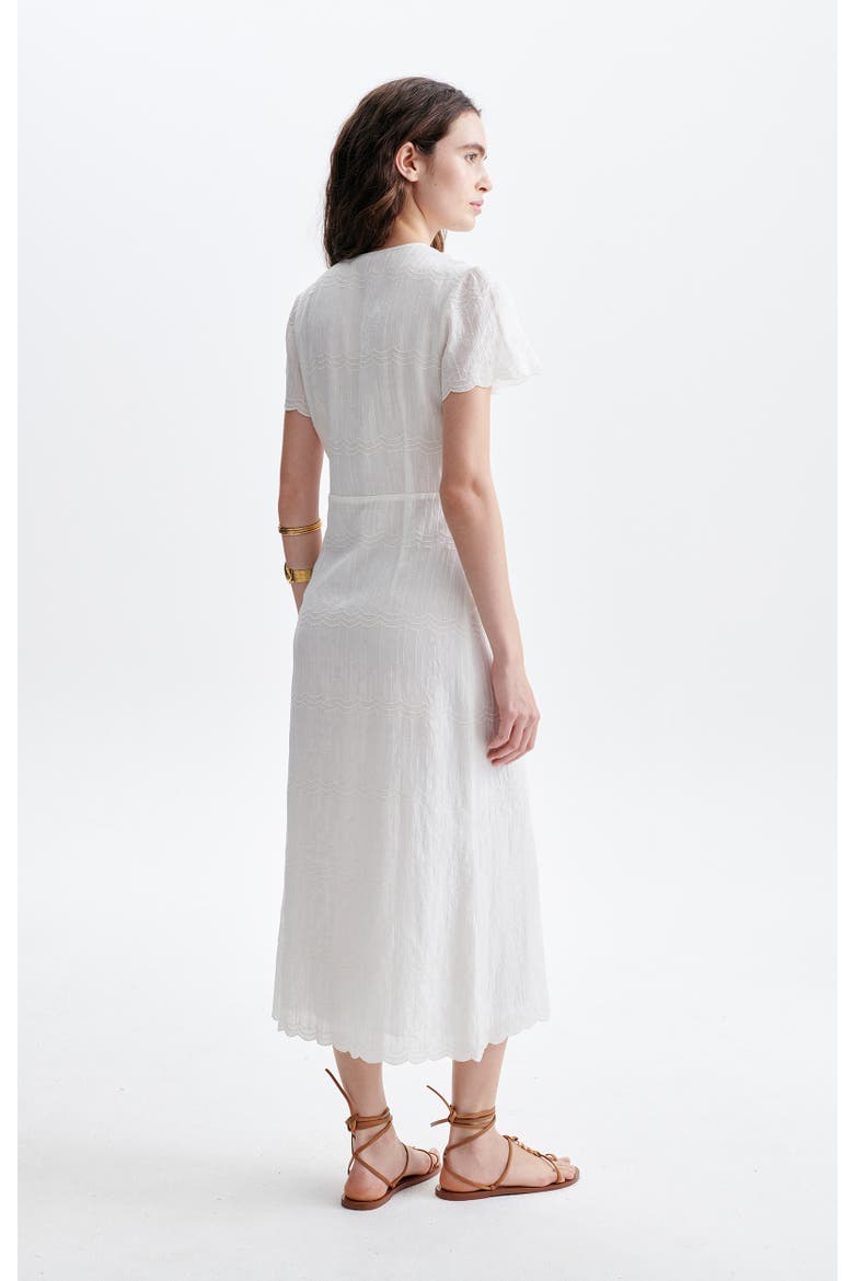 Helena V-Neck Maxi Dress, Alternate, color, Ecru