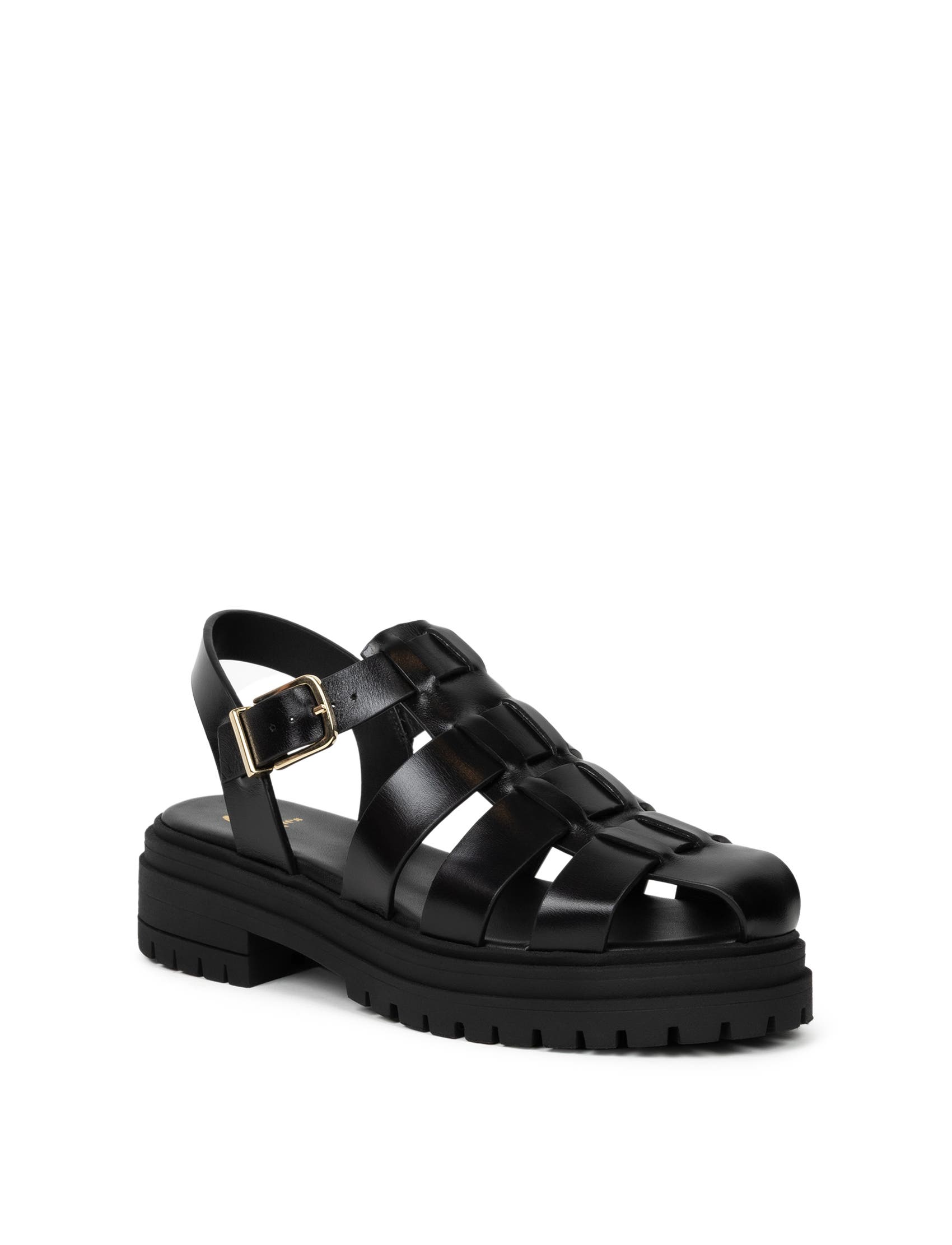 Billy Flat Sandals, Alternate, color, Absolute Black
