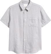 Citizens of Humanity Cairo Short Sleeve Linen Button-Up Shirt