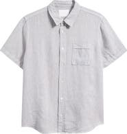 Citizens of Humanity Cairo Short Sleeve Linen Button-Up Shirt