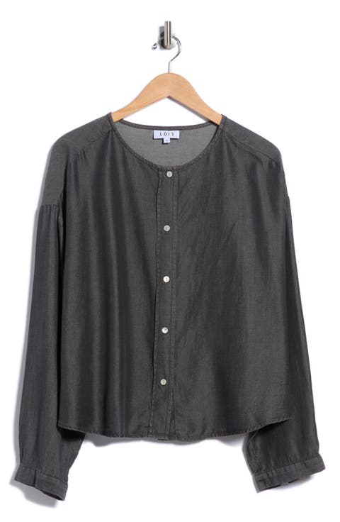 Round Neck Tencel Lyocell Shirt