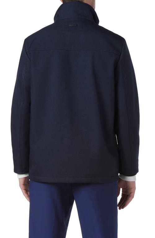 Andrew Marc Hoyt Water Resistant Softshell Jacket In Blue