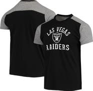 Majestic Threads Men's Majestic Threads Black/Gray Las Vegas Raiders Field Goal Slub T-Shirt