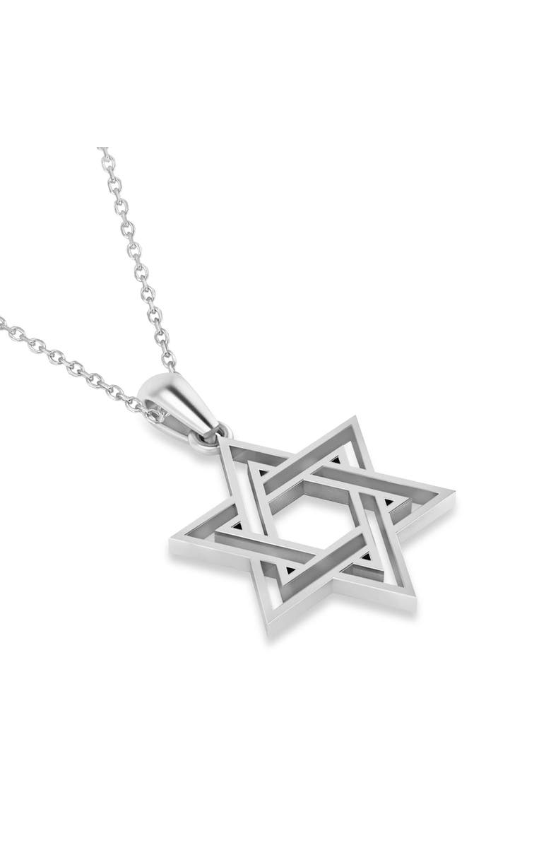 ALLUREZ Jewish Star of David Pendant Necklace 14k, Alternate, color, 