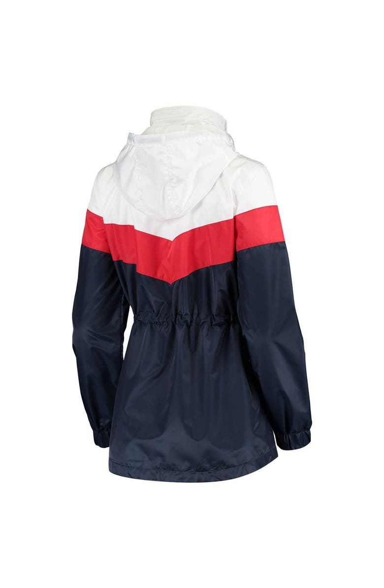 G-III 4HER BY CARL BANKS Women's G-III 4Her by Carl Banks White/Navy Houston Texans Stadium Full-Zip Hoodie Jacket, Alternate, color,