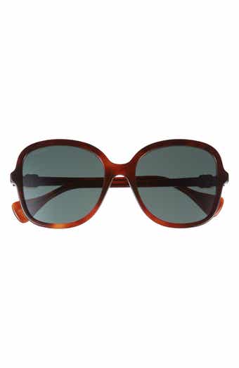 Gucci 56mm Oversize Round Sunglasses