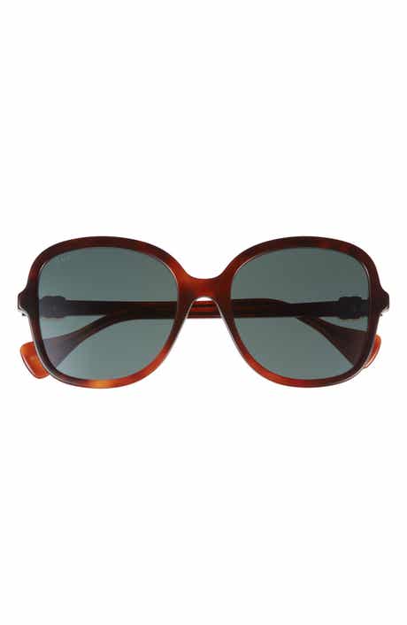 Gucci 56mm Oversize Round Sunglasses