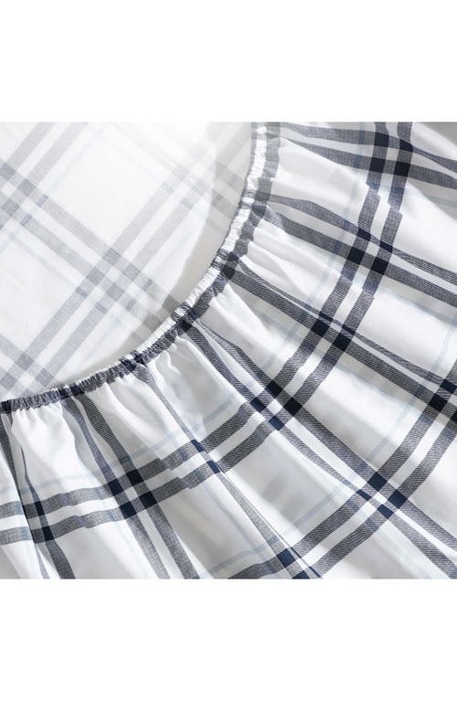 Nautica Ryan Cove Plaid 200-thread Count Cotton Percale Sheet Set In Blue