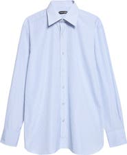 TOM FORD Classic Fit Striped Cotton Shirt