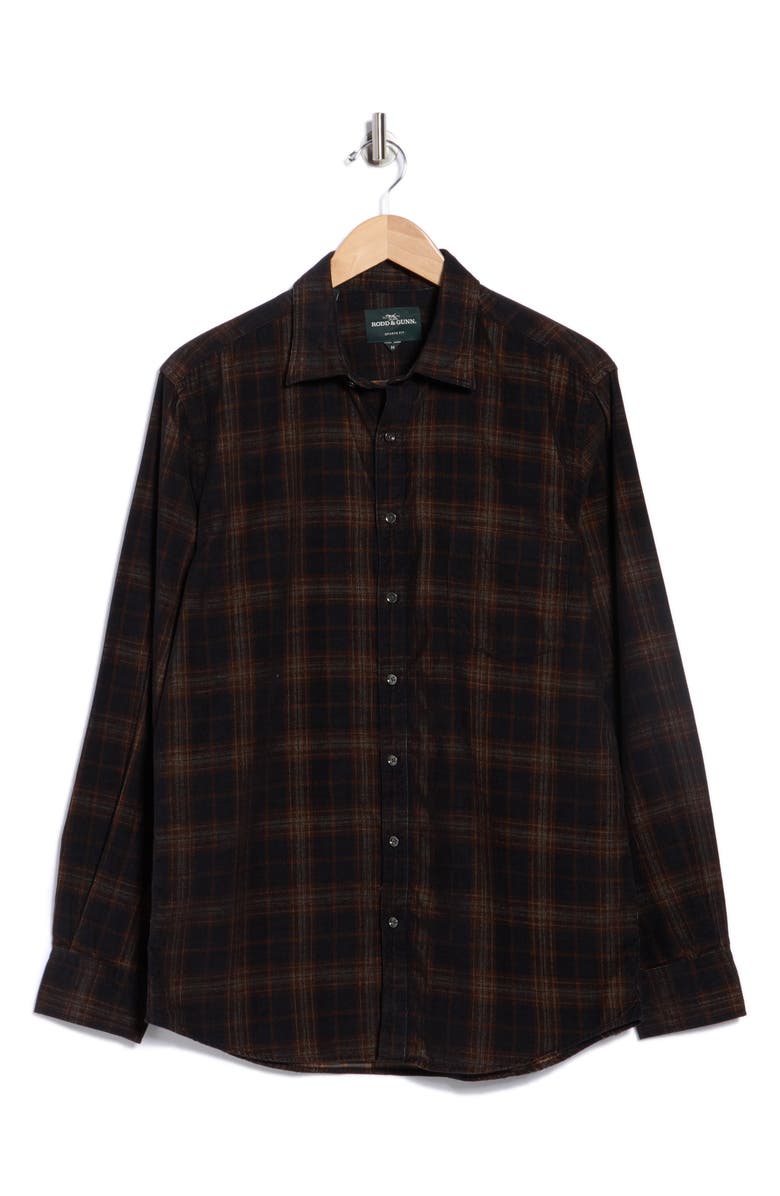 Rodd & Gunn Tancred Street Long Sleeve Cotton Button-Up Shirt, Alternate, color, Espresso