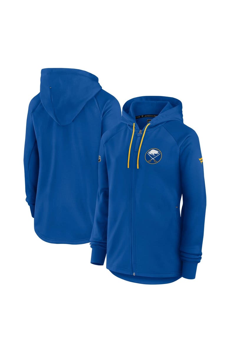 FANATICS Women's Fanatics Royal Buffalo Sabres Authentic Pro Rink Fleece Full-Zip Jacket, Main, color, Royal
