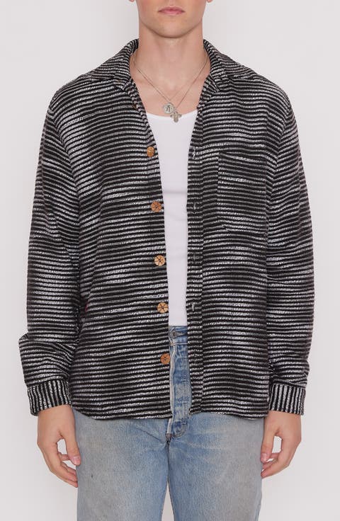 Jacquard Stripe Shacket