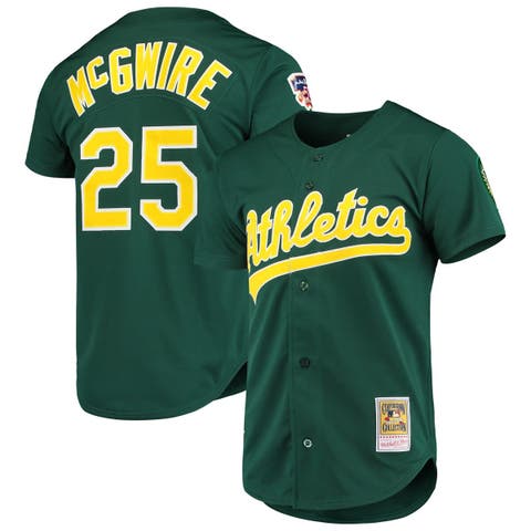 Men
s Mitchell 
Ness Mark McGwire Green Oakland Athletics 1997 Cooperstown Collection Authentic Jersey
