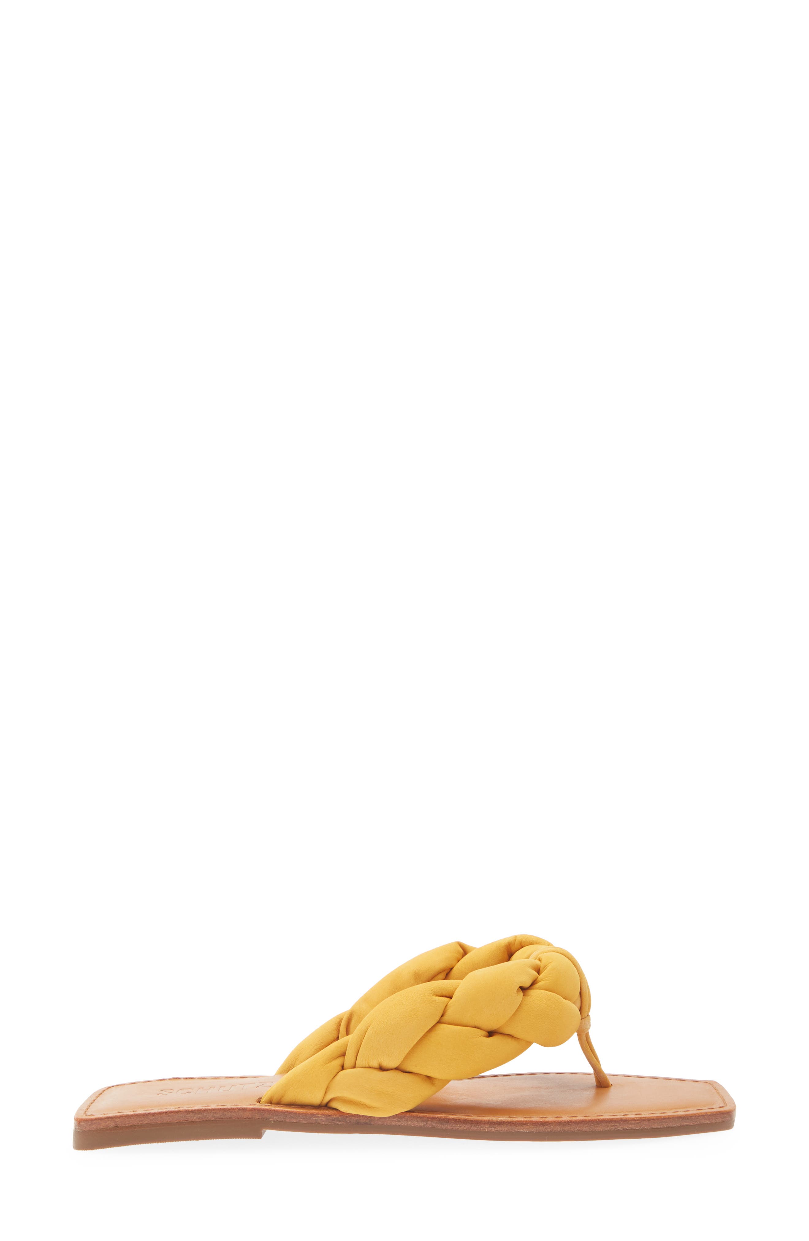 Cicely Flat Slide Sandal, Alternate, color, MARY GOLD