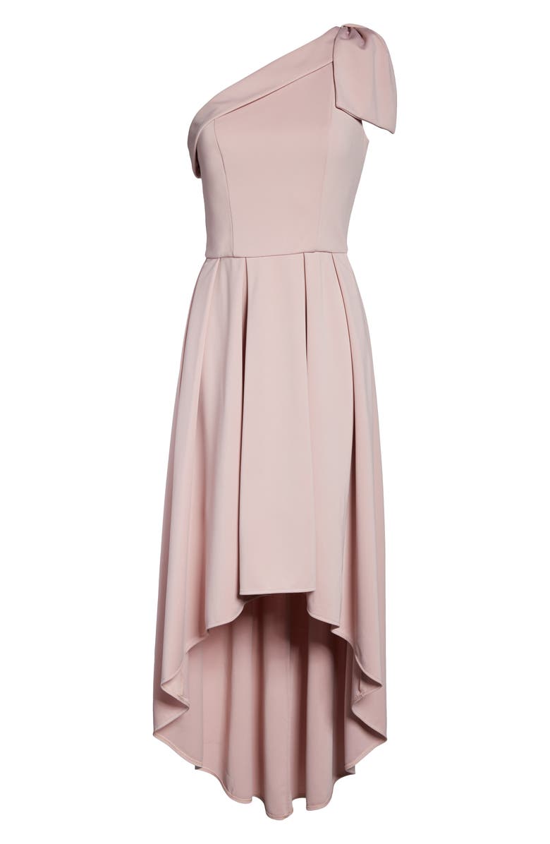 Chi Chi London One-Shoulder High/Low Party Dress, Alternate, color,