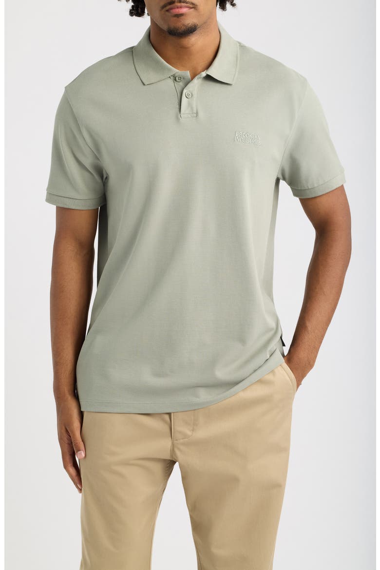 Solid Cotton Polo, Main, color, SHADOW