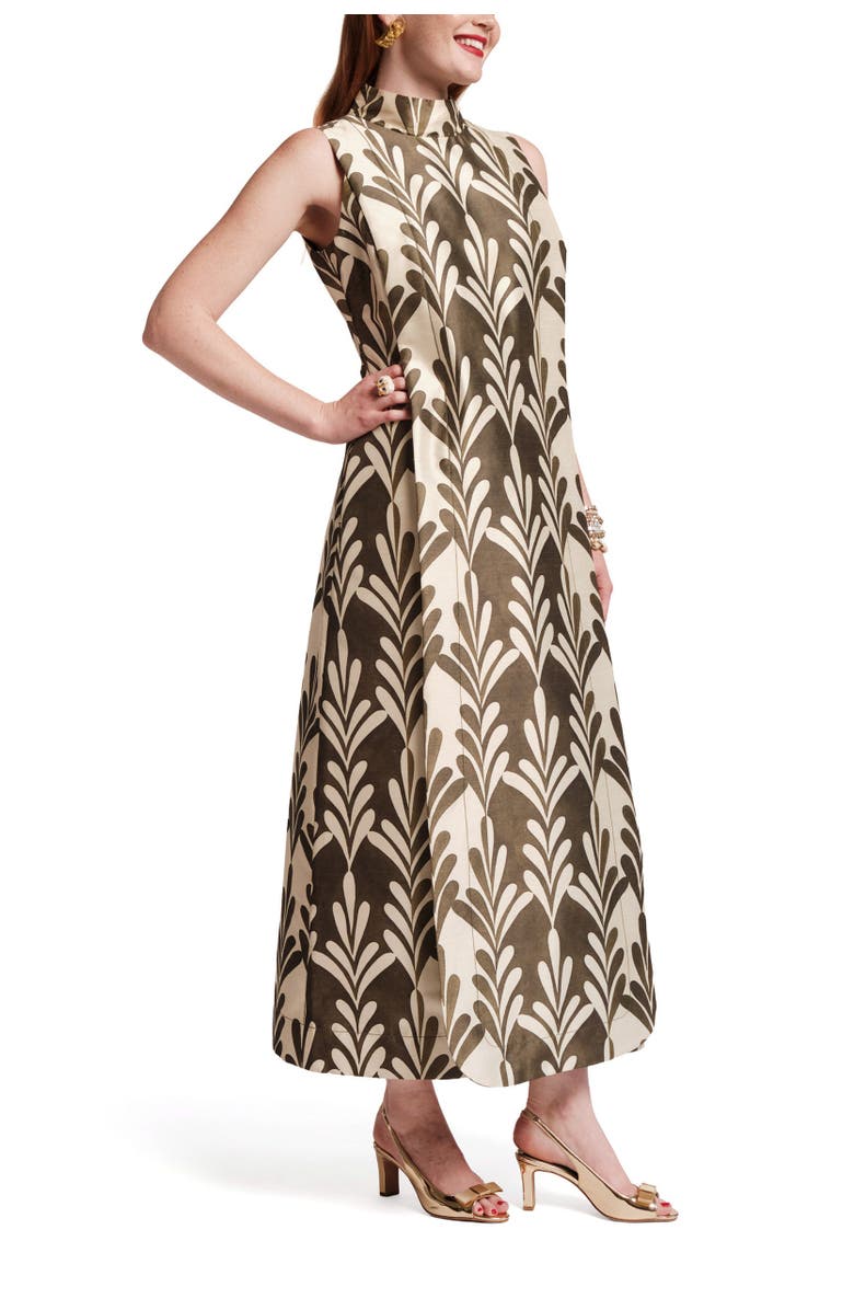 Frances Valentine Carlyle Maxi Dress, Alternate, color, Oyster/Olive