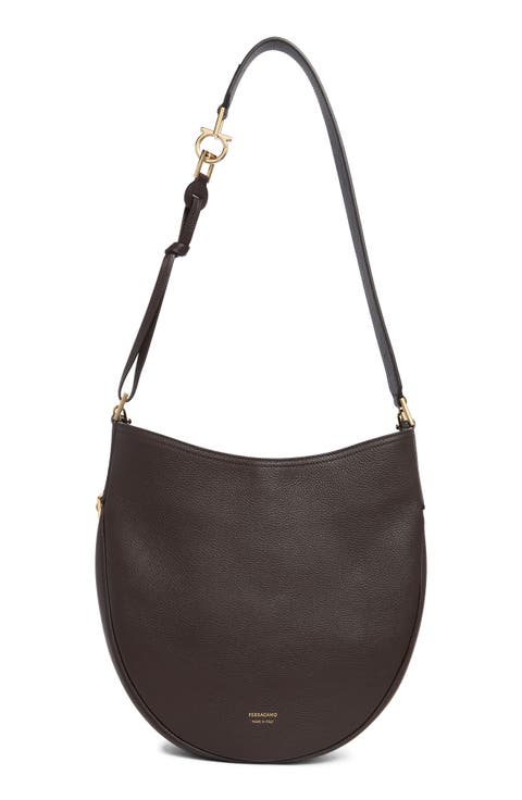 Medium Smile Leather Hobo Bag