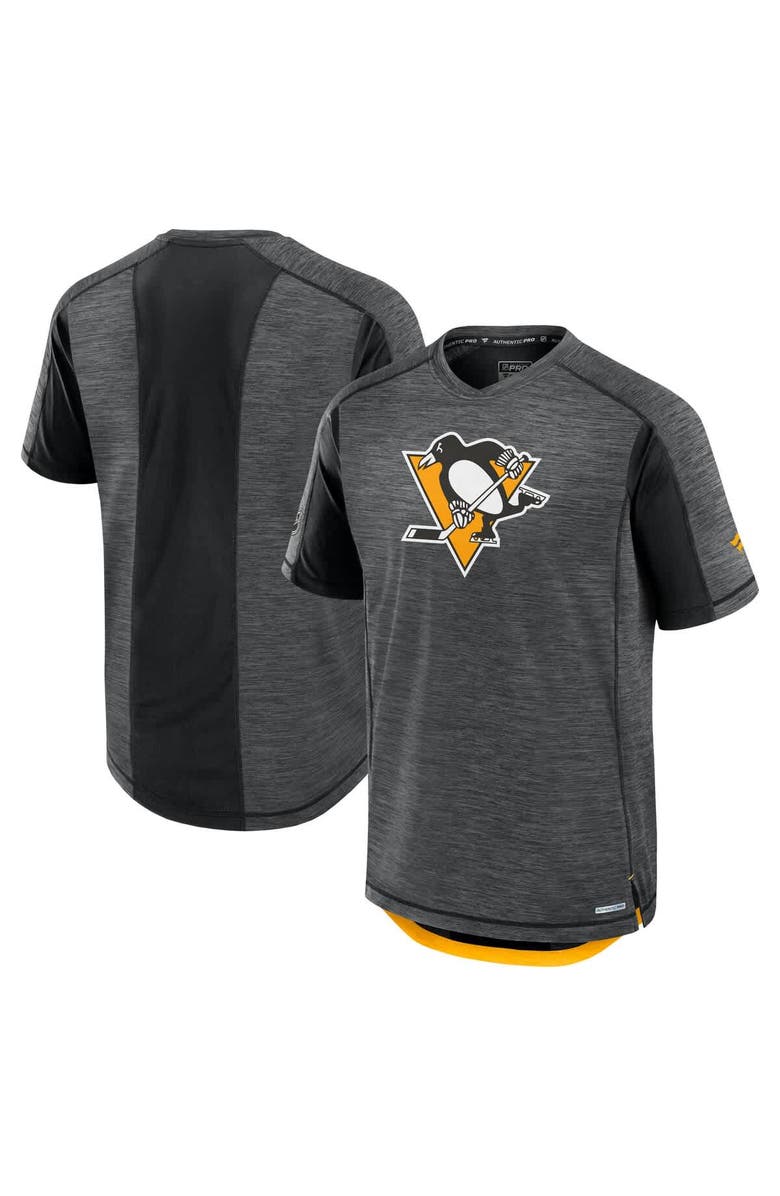 FANATICS Men's Fanatics Black Pittsburgh Penguins Authentic Pro Rink Tech T-Shirt, Alternate, color, Black