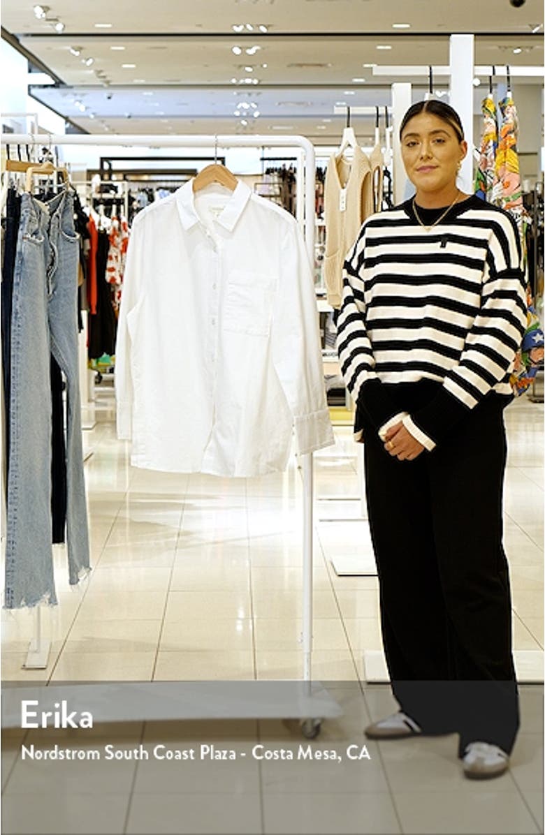 Oversize Cotton Button-Up Shirt, sales video thumbnail