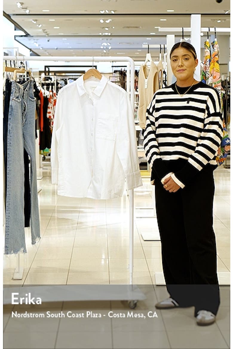 Oversize Cotton Button-Up Shirt video