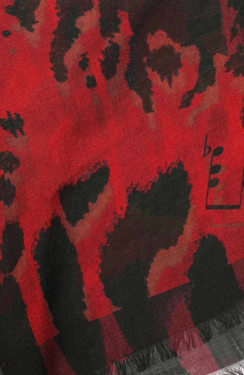 AllSaints Teresa Siren Silk Square Scarf, Alternate, color, 