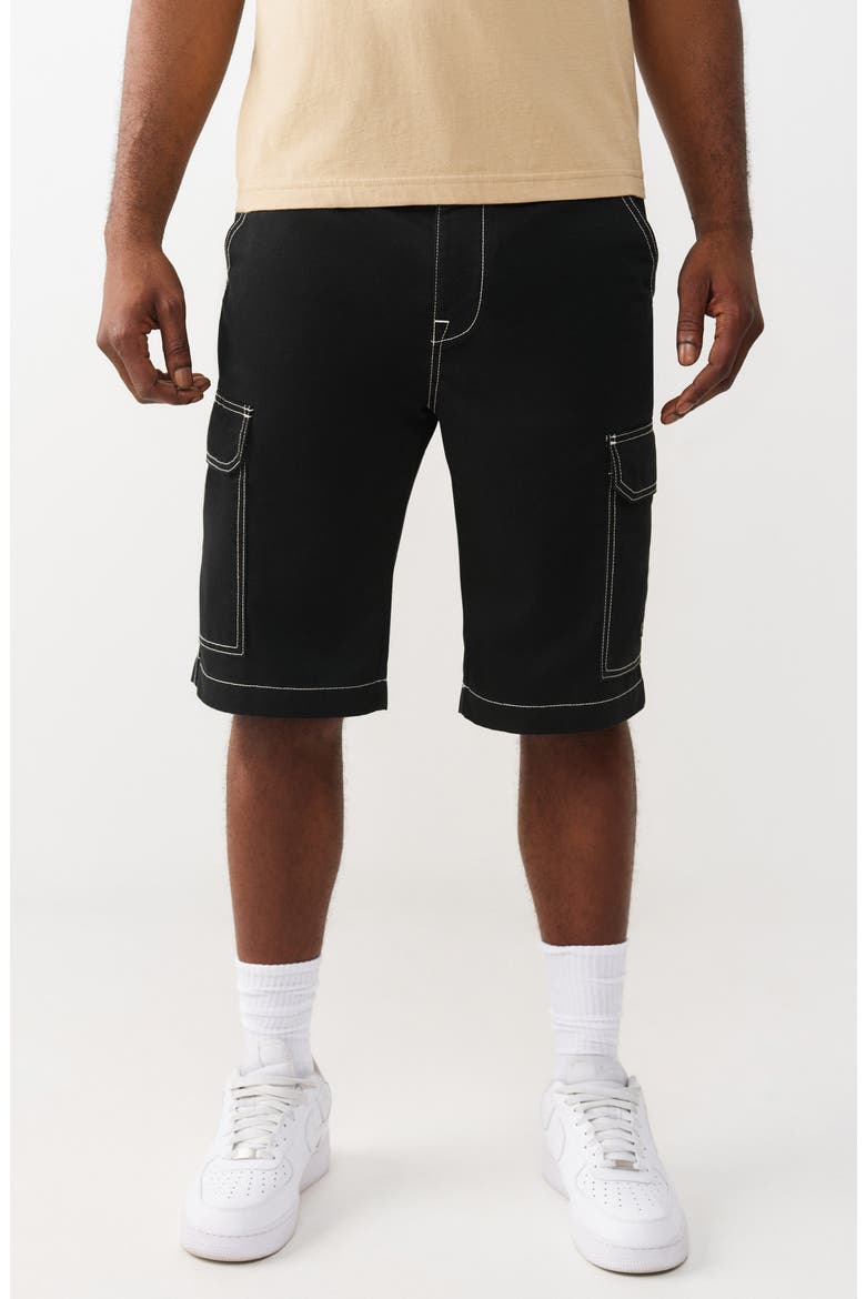 Utility Cargo Shorts, Main, color, JET BLACK
