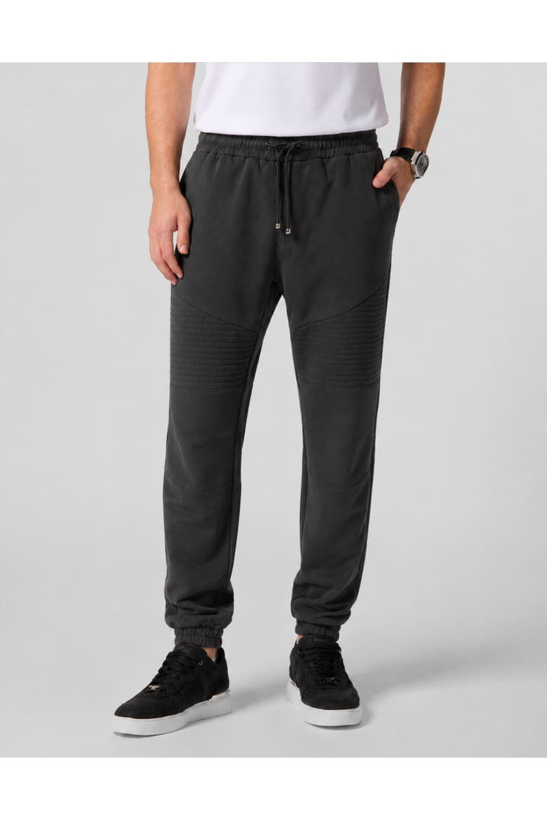 Fleece Jogging Trousers Men, Main, color, black