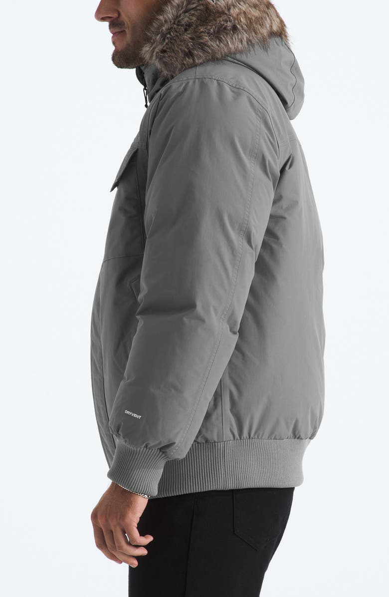 The North Face McMurdo Water Repellent 600 Fill Power Down Jacket with Removable Faux Fur Trim, Alternate, color, Smoked Pearl
