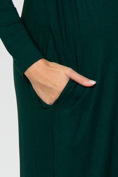 Pinkblush Long Sleeve Maxi Dress In Green