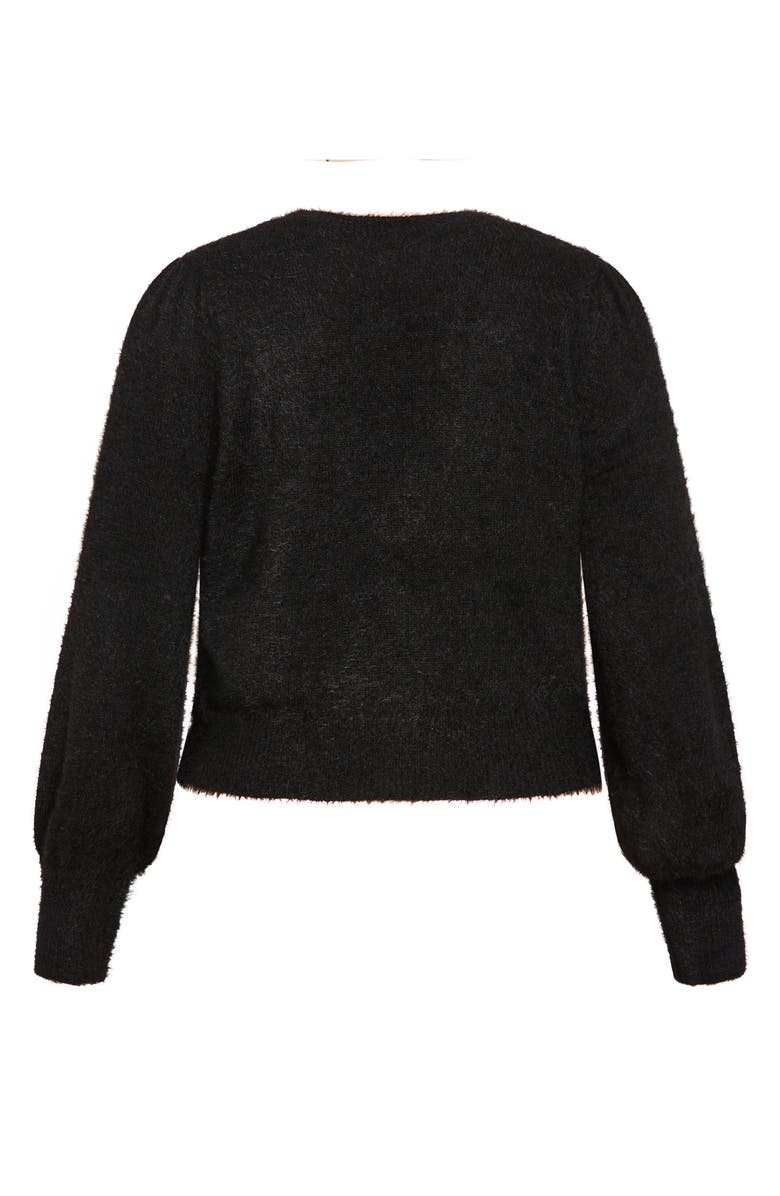 City Chic Fluffy Cardigan, Alternate, color,