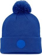 FANATICS Women's Fanatics Branded Royal New York Islanders Authentic Pro Road Cuffed Knit Hat with Pom