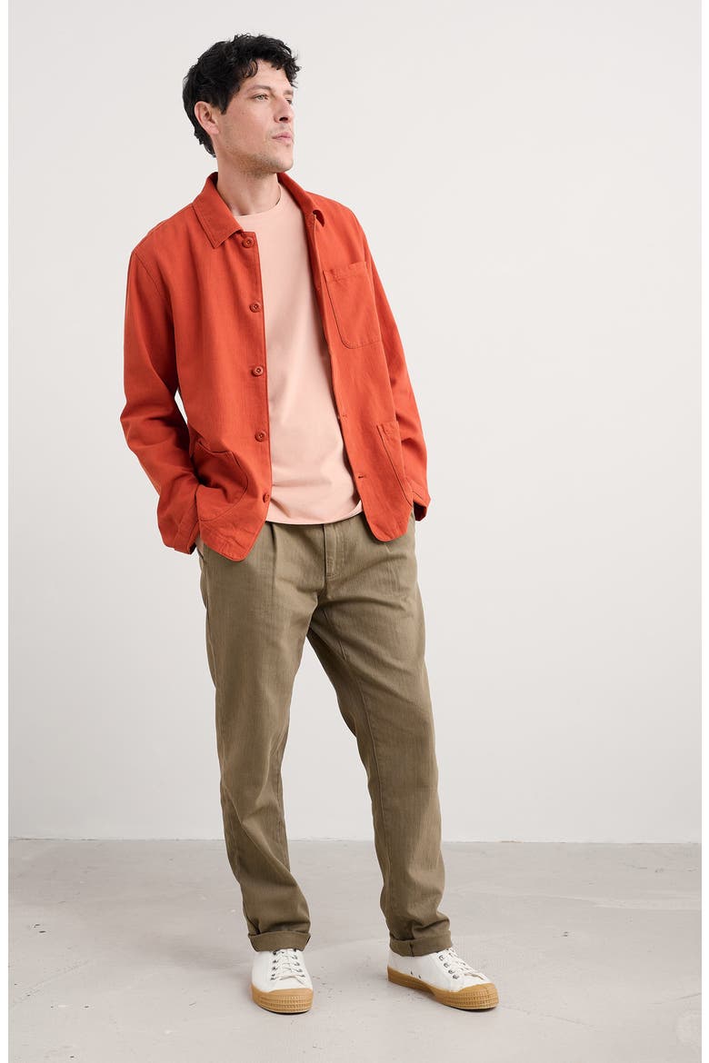 Well Wright Organic Cotton & Linen Shirt Jacket, Alternate, color, JASPER