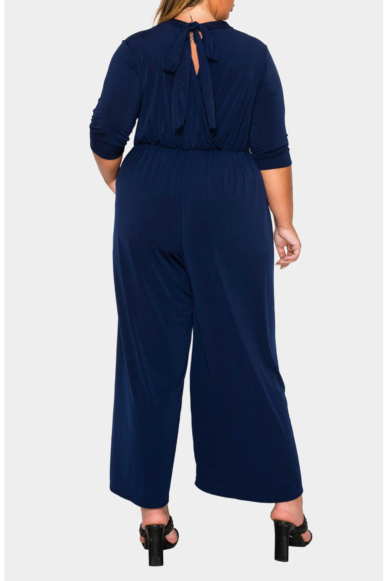 Summer Wide Leg Jumpsuit, Alternate, color, NAVY