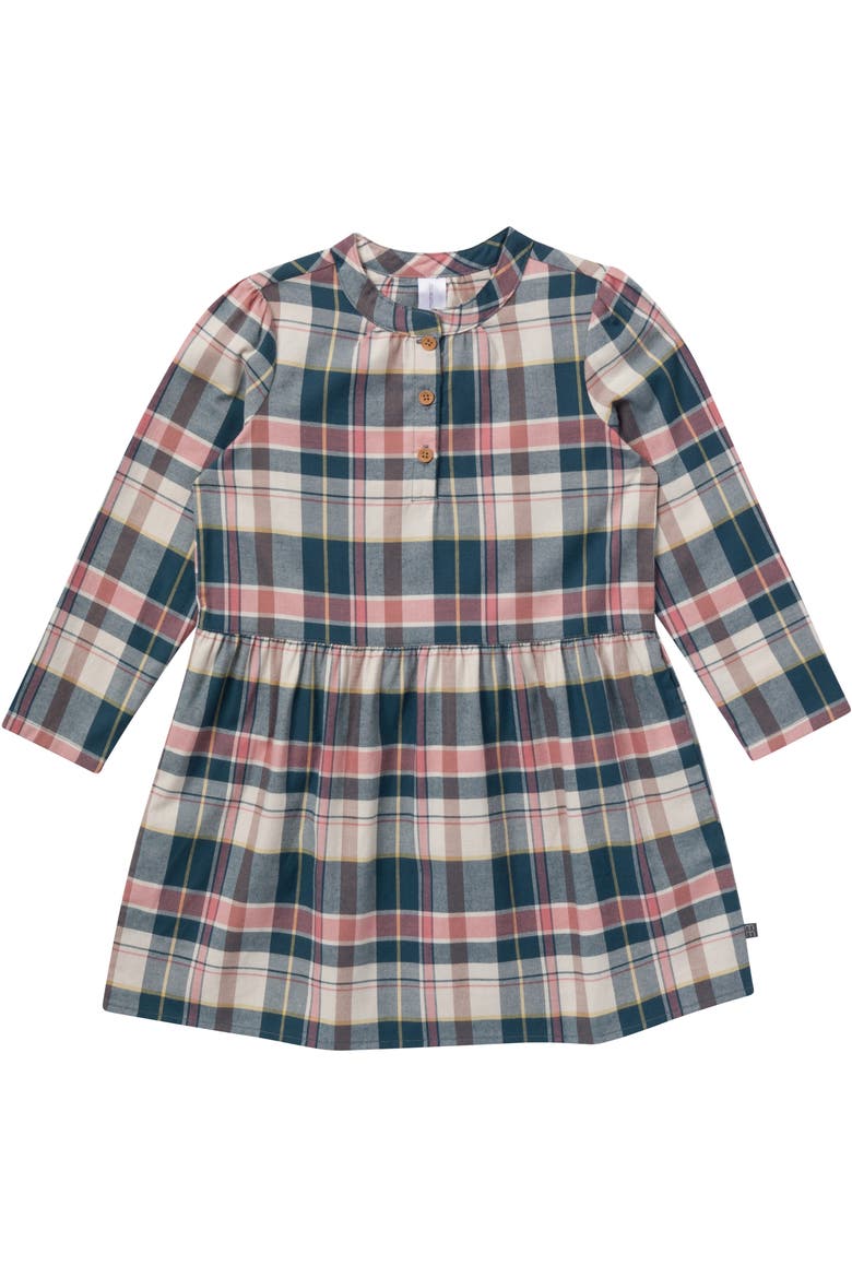 Plaid Collared Dress, Main, color, Orion Blue Plaid