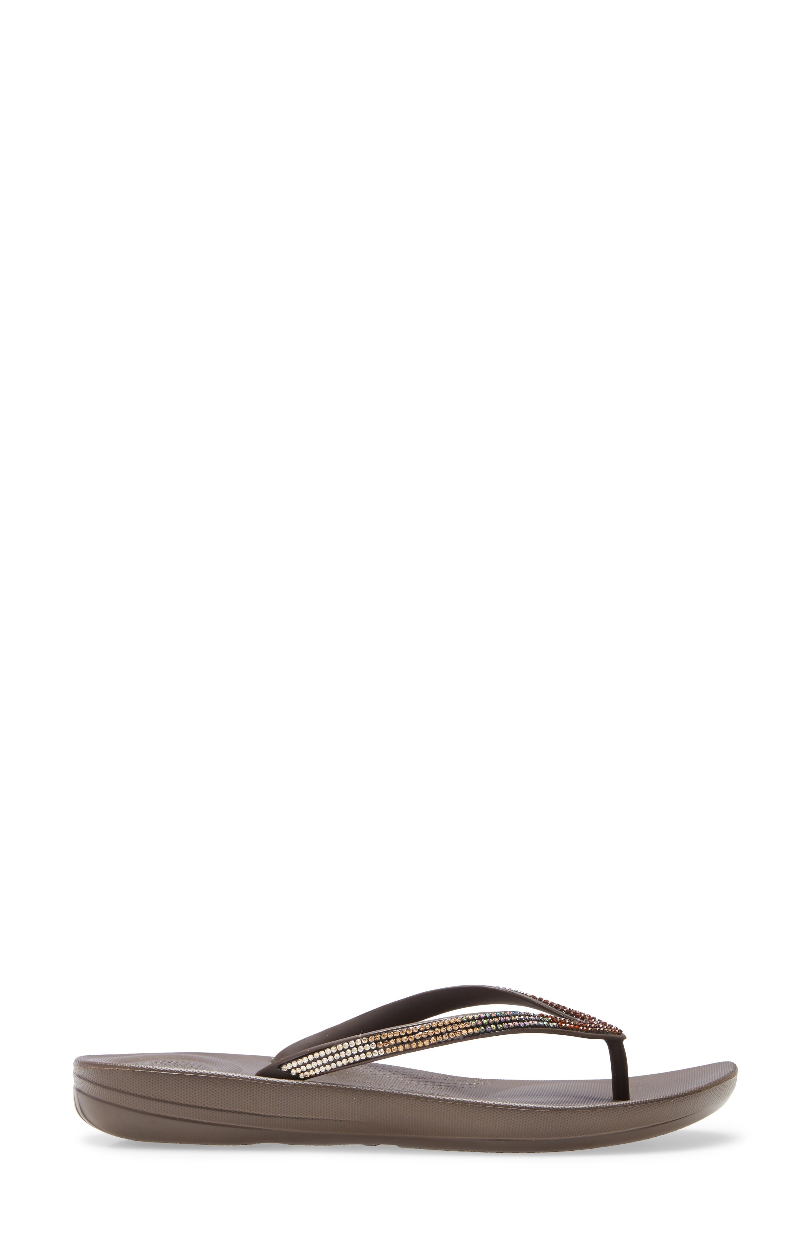 FitFlop iQushion Ombré Sparkle Flip Flop, Alternate, color, 