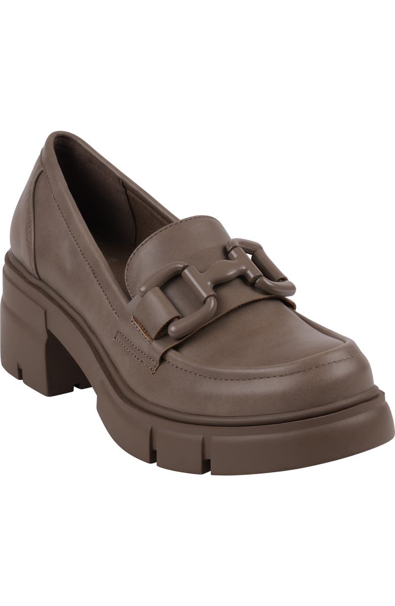 GOOD CHOICE NEW YORK Caesar Bit Lug Sole Loafer, Main, color, Taupe