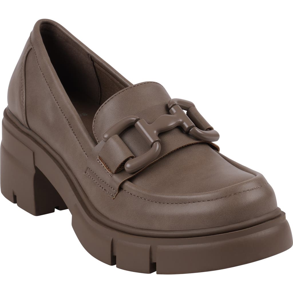 Good Choice New York Caesar Bit Lug Sole Loafer In Taupe