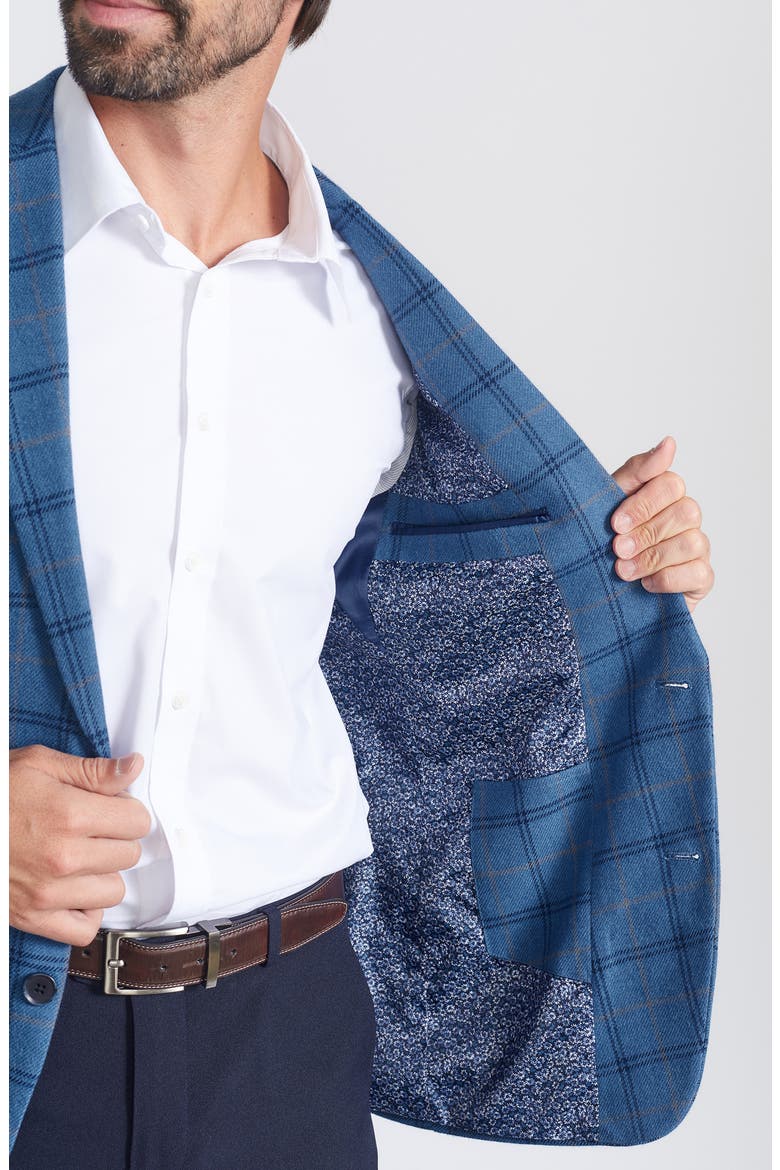 Plaid Sport Coat, Alternate, color, BLUE