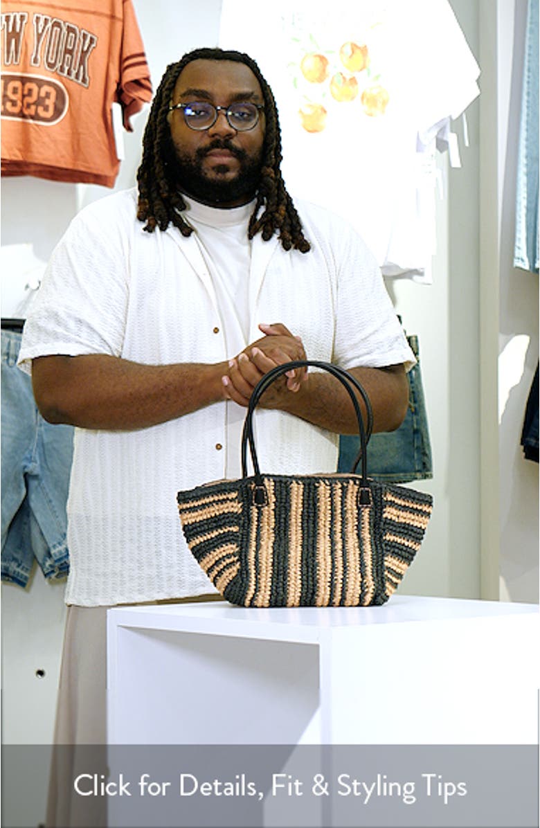 Handwoven Leather Medium Tote, sales video thumbnail