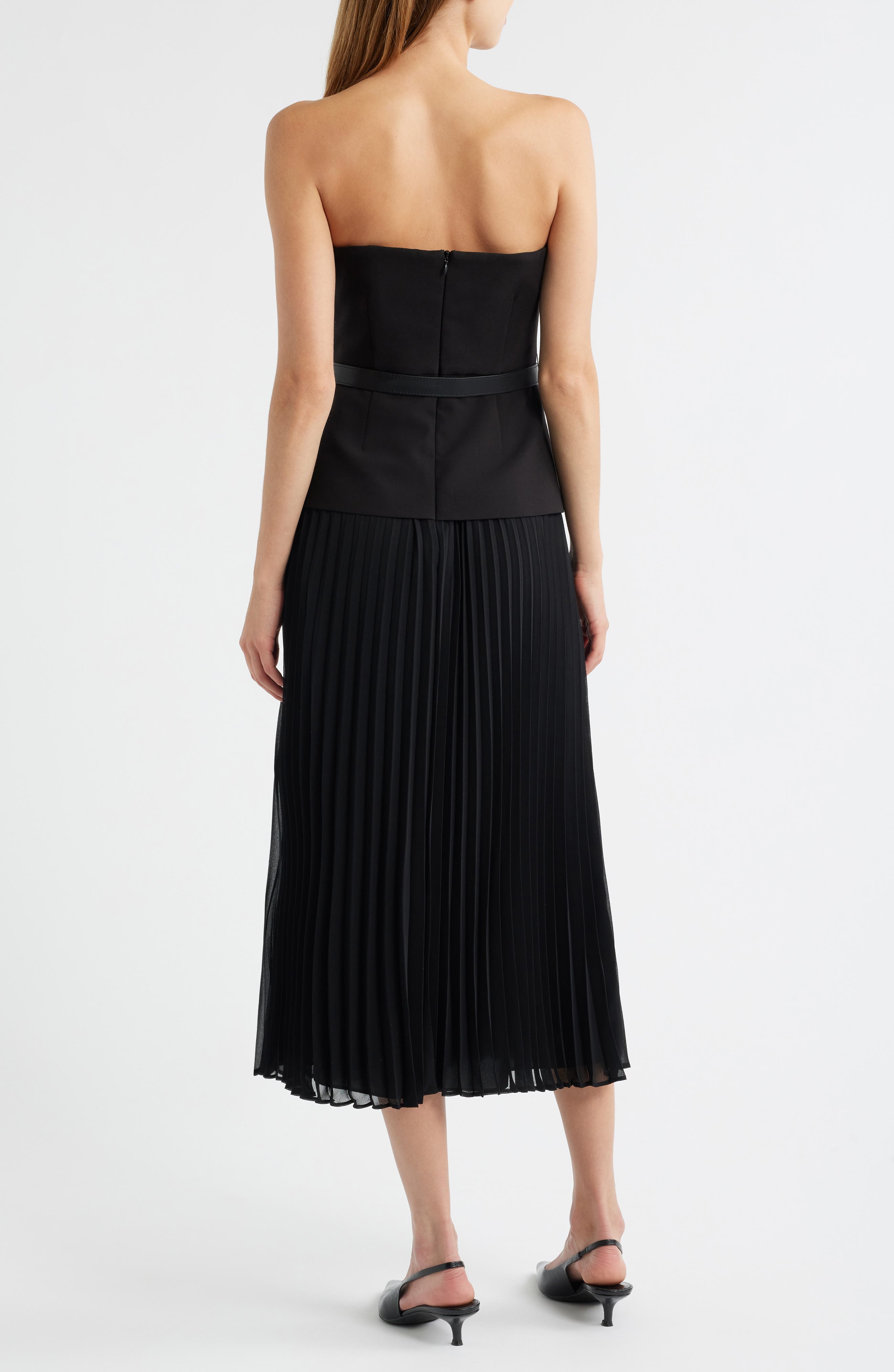 Valora Strapless Midi Dress - image 2