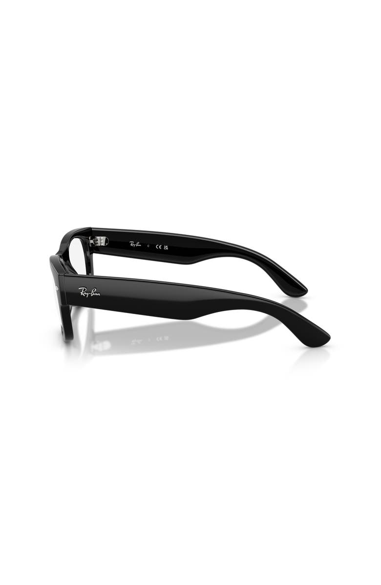 Ray-Ban 52mm Square optical glasses, Alternate, color, Black