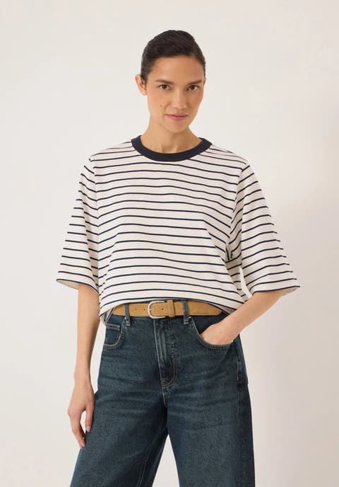 Romina Cotton Stripe T-shirt