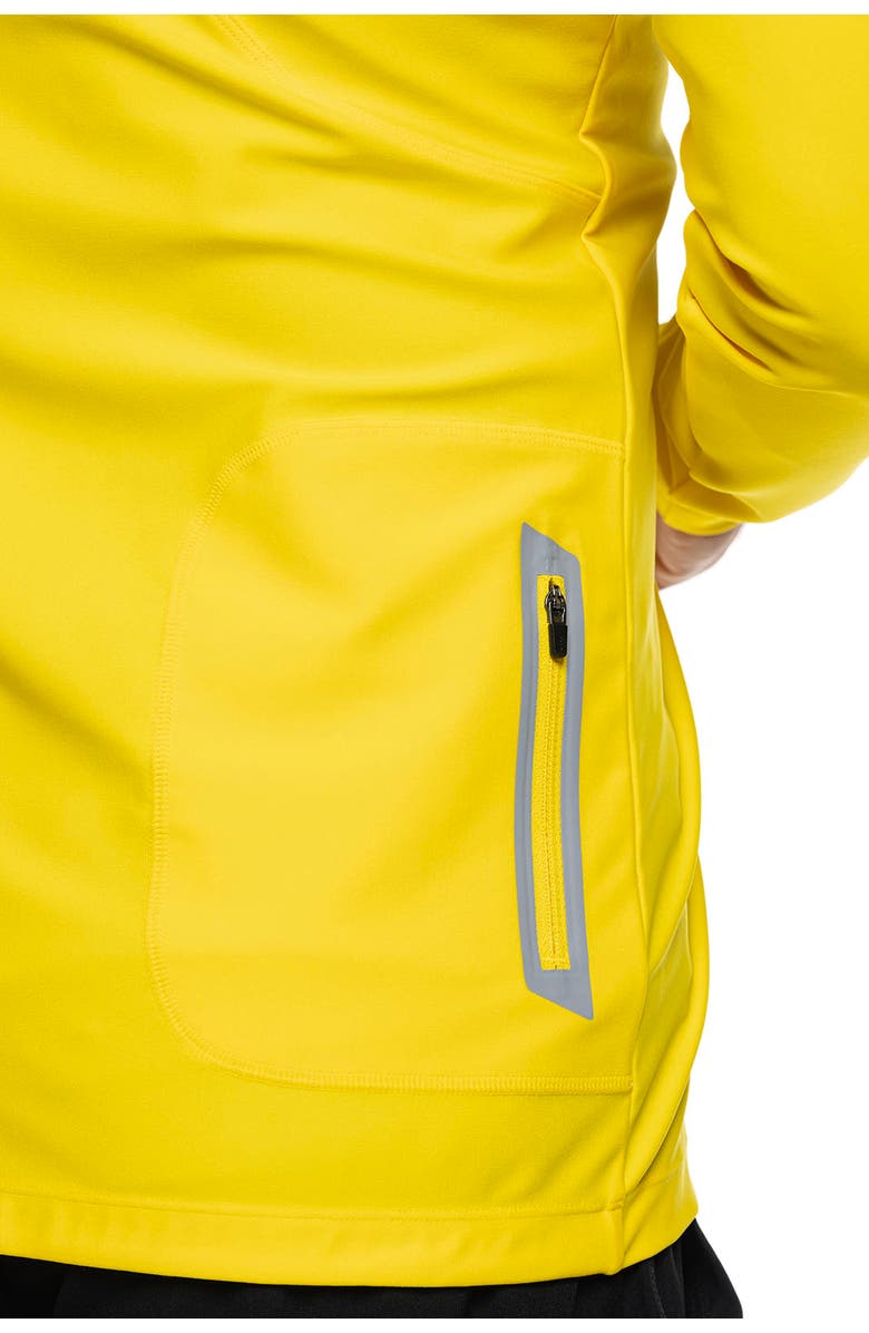 Coolibar Men's Long Sleeve Swim Jacket, UPF 50+ Sun Protection, Menorca, Alternate, color, Bold Yellow