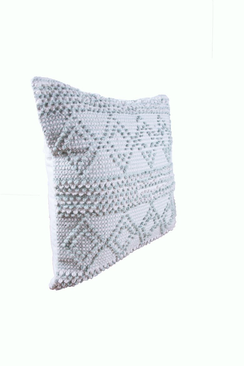 Trinity Throw Pillow, Alternate, color, Green