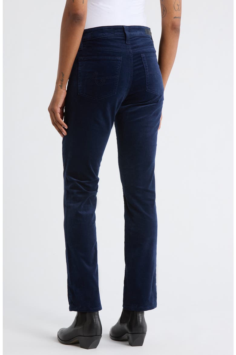 Mari Mid Rise Ankle Slim Straight Leg Jeans, Alternate, color, DEEP TRENCHES