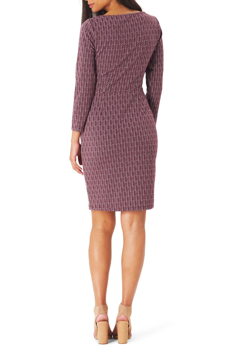 Shelly Jacquard Sheath Dress, Alternate, color, BELEAF