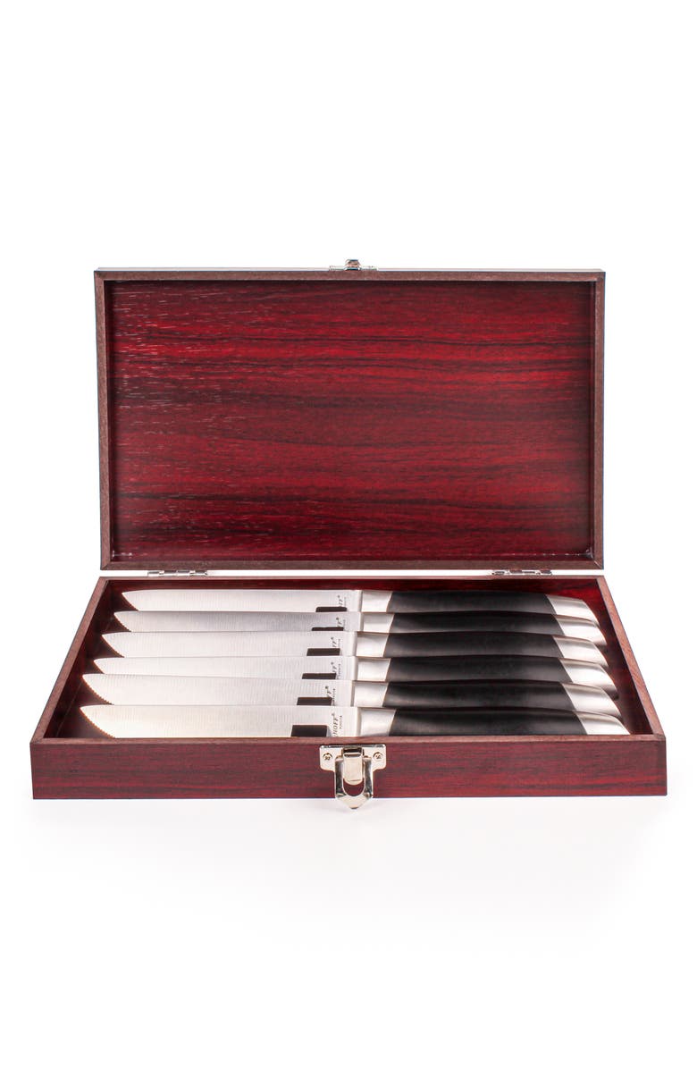 BergHOFF Gemini 6-Piece Stainless Steel Steak Knife Set, Main, color, Silver